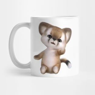 Aorable happy cute furry Puma Mug